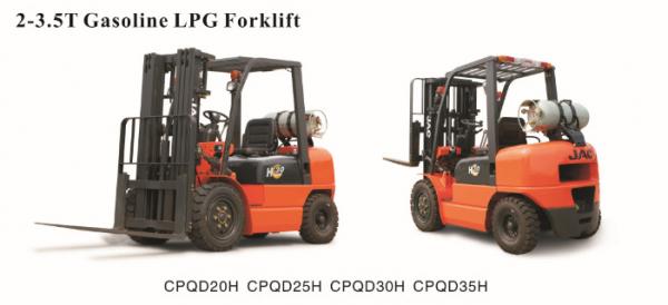 Cheap 3m - 6m Lift Height Gasoline / Lpg Forklift Load Capacity 3 Ton Easy Operation for sale