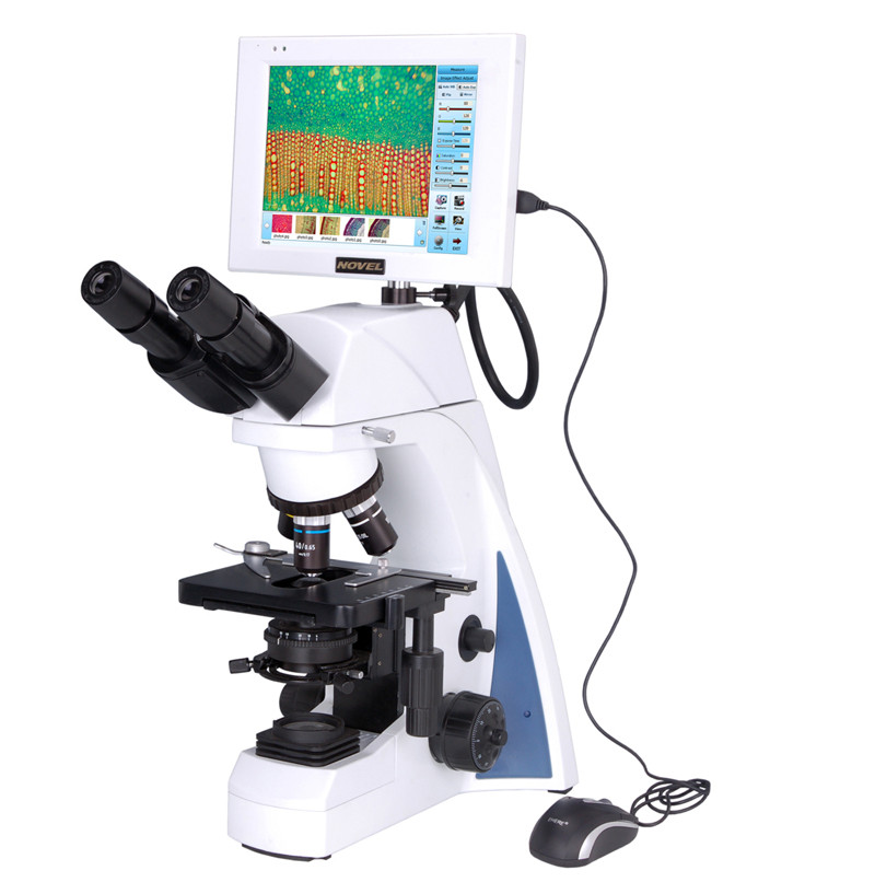 China 5.0MP wifi high resolution digital camera LCD screen microscope with software for lab hospital reserch and education use on sale