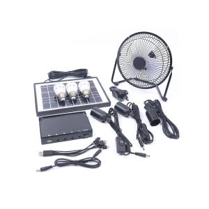 China Solar Lighting System 12V LED Light 8 Fan Solar Panel For Home Outdoor Camping Solar Ceiling Fan With Solar Panel on sale