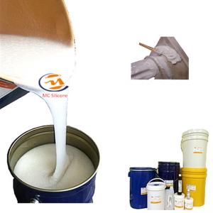 China Tin Based RTV Silicone Mold Rubber 30 Shore A White Silicone Liquid Rubber For Plaster Mouldings on sale