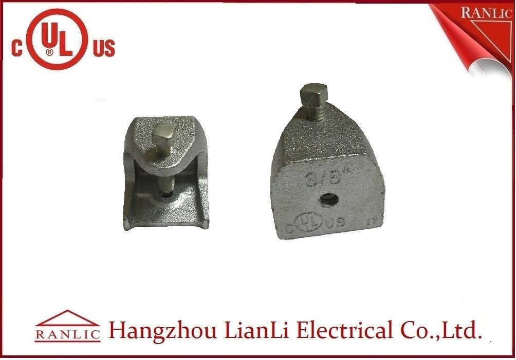 Best 3/8&quot; 1/2&quot; Malleable Iron Beam Clamp WIth Square Head Screw / NPT Thread Rod Threads wholesale