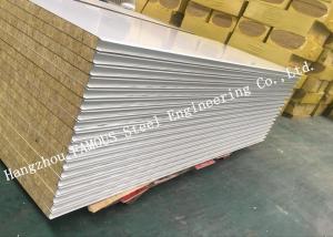 China Fst Construction Easy Installation Rock Wool Sandwich Panels Water Proof Wall Systems on sale