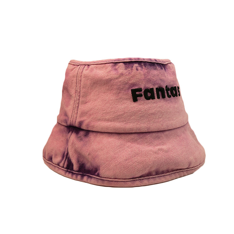 Best Custom Embroidery Colorful Adult Fisherman Bucket Hat Reversible Cotton Tie - Dye Wide Brim wholesale