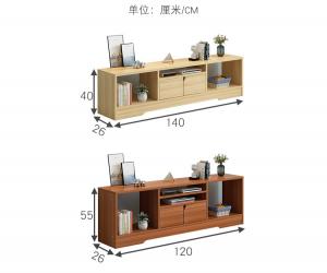 China 20kg Solid Wood TV Cabinet , 26cm Width Light Wood TV Stand on sale