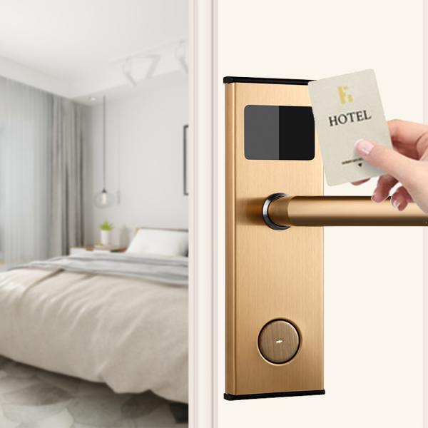 Cheap RFID Card Hotel Electronic Locks AA batteries Smart Card Door Lock ANSI for sale