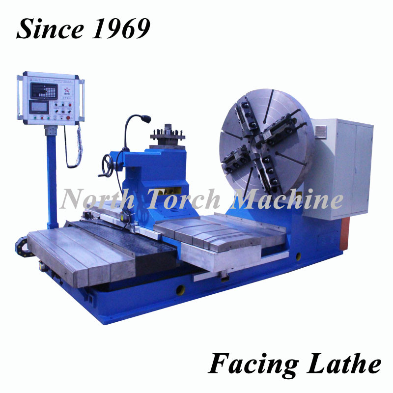 Flat Bed CNC Lathe Machine , Metal Turning Lathe Mill Cylinder Use