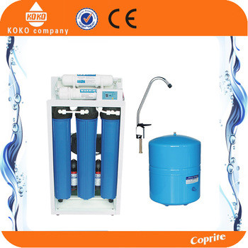 Best 20 Inch Blue Home Water Filtration System Reverse Osmosis Tank  With Digital Display / Iron Shelf wholesale