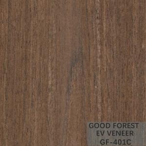 China Engineered Wood Veneer EV Veneer Black Walnut Crown Cut Natural on sale