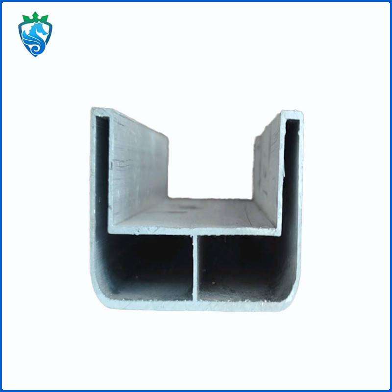 China Indoor Aluminum Handrail Profiles U Channel Glass Staircase Railing Fitting For Balcony on sale