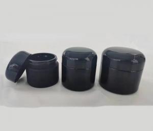 50g 30g Black Spray Ceramic Cosmetic Jars Face Cream White Polypropylene