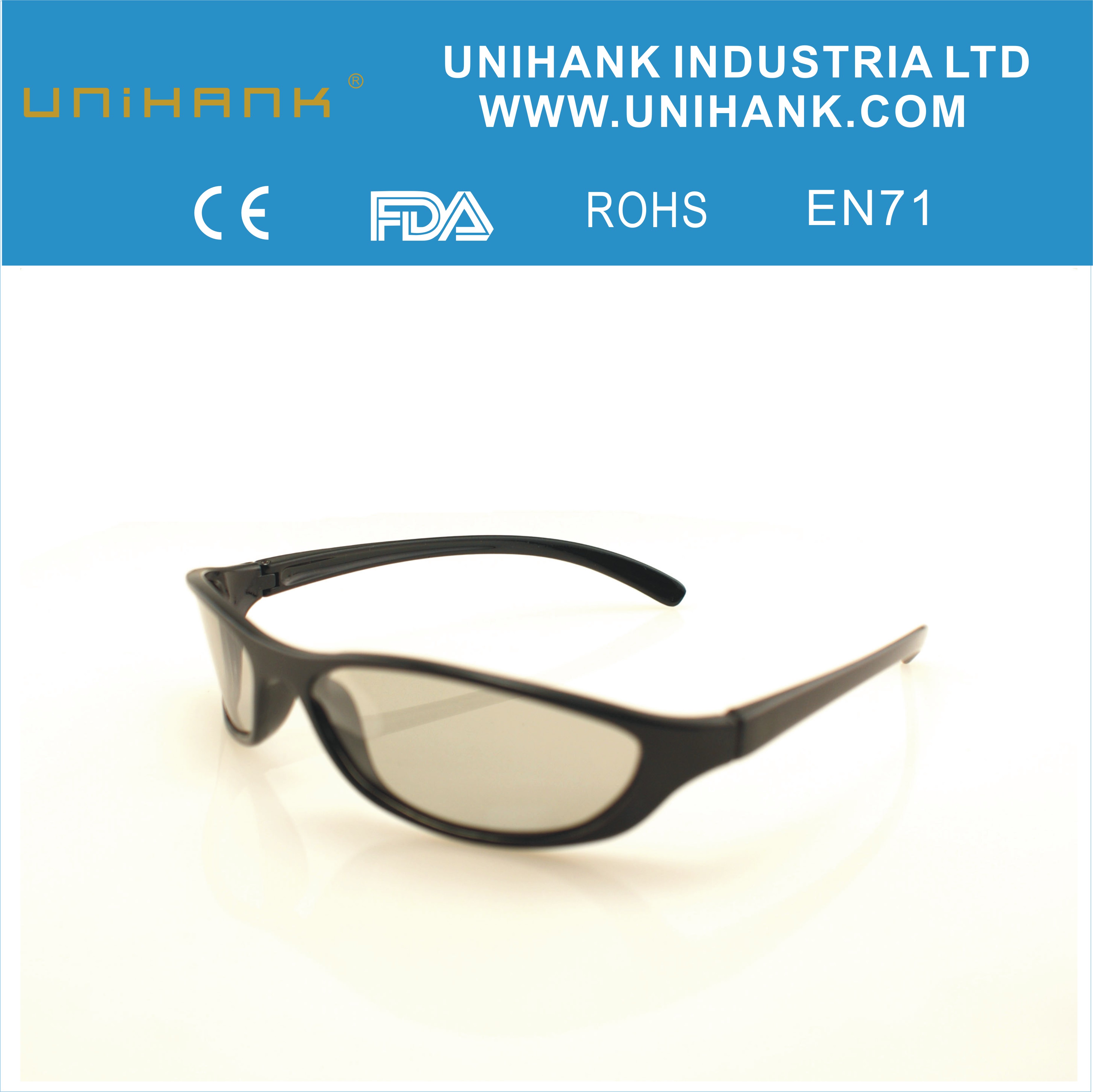 new arriving circular 3d glasses with realD system
