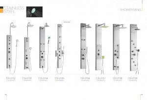 China Stainless Steel Bathroom Shower Panel System With Rain Shower Head on sale
