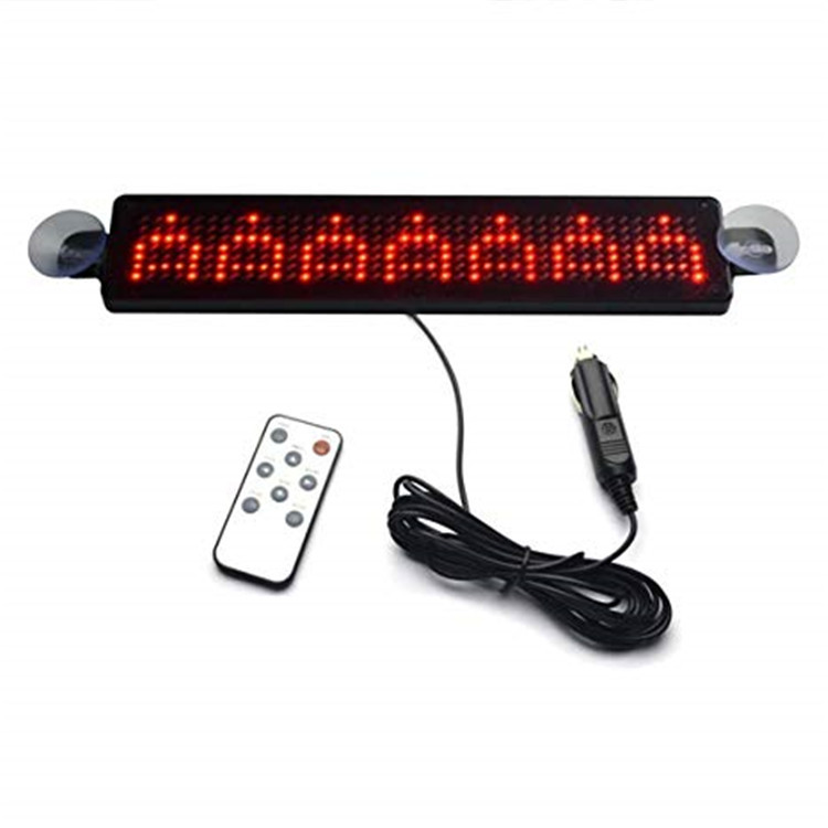 China Remote Control Car Window Acrylic Running Programmable Led Sign on sale