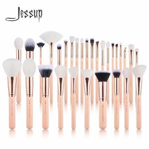 China Glossy Aluminum Ferrule Jessup Makeup Brushes 30 Piece Brush Set on sale