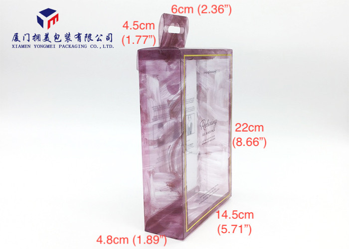 Best Rectangle PET Plastic Box Hang Strip On Top Of Box Offset Printing 22cm Height wholesale