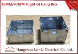 Best 3&quot;*6&quot; Metal Electrical Gang Box BS4662 Hot Dip Galvanized Coil With Adjustable Ring wholesale
