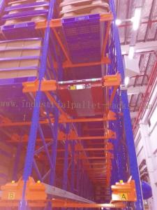 China Heavy Duty Pallet Storage Radio Shuttle Racking System Operated by Forklift / Shuttle Motor on sale