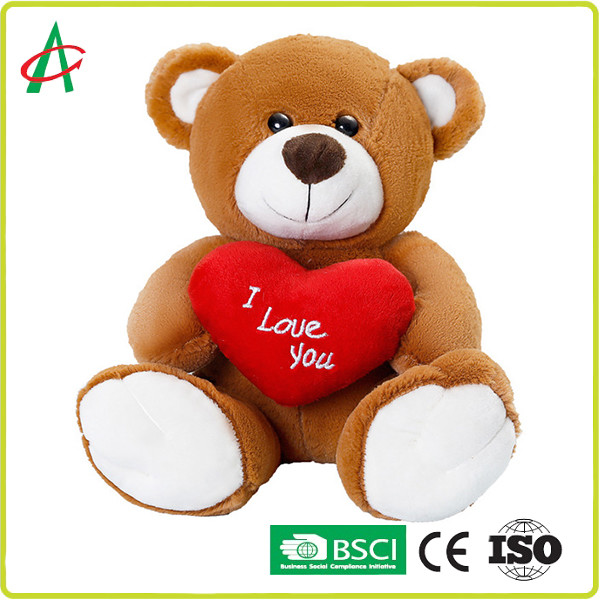 Best Angelber 33cm Teddy Bear Hugging A Heart Super Soft 100 Safe Material wholesale