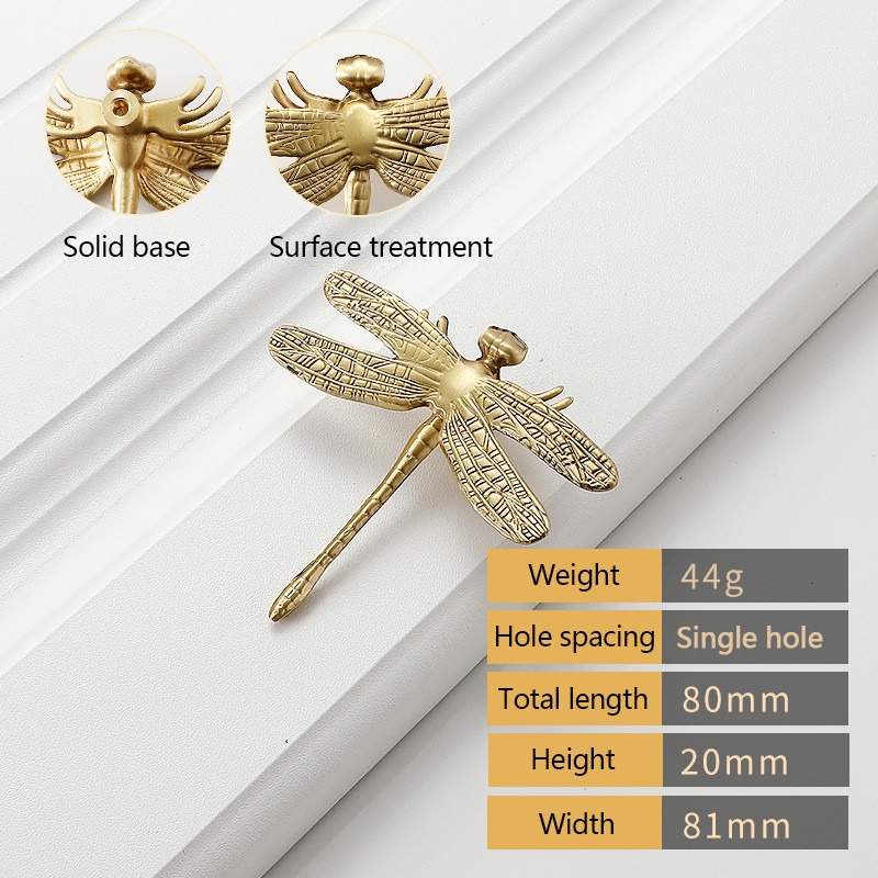 Best Dragonfly Butterfly Wardrobe Door Handles 96-128mm Push Pull Decoration wholesale