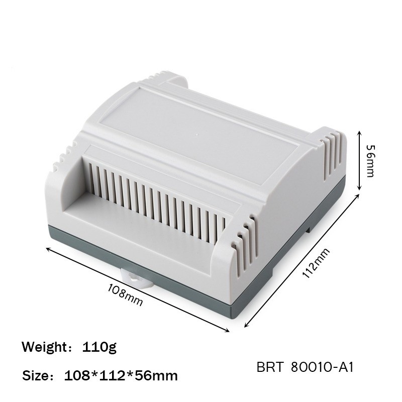 Best 108*112*56mm Din Rail Enclosure For Electronic Diy Fireproof Plastic Housing Distribution Box wholesale