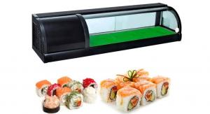 China Counter Top Sushi Showcases Commercial Freezer Refrigerator 4 - 8 Degree on sale