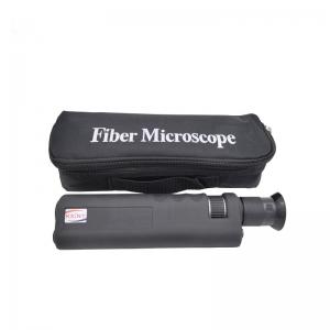 China Optical Fiber Connector Microscope Hand Held 200x 400x Fiber Optic Inspection Tool on sale