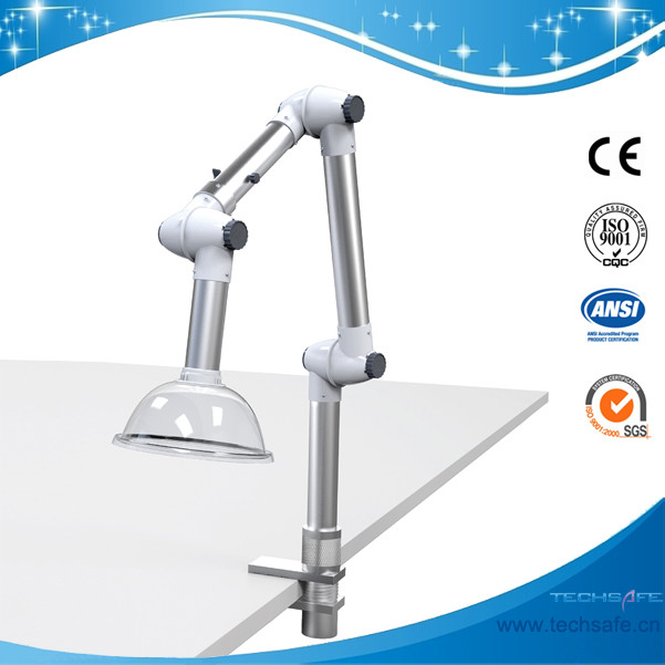 China SHP51-Lab welding dust smoke Fume Extractor/Exhaust arm,Aluminumalloy flexible fume extraction arm desk mounted lab on sale