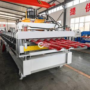 China Double Layer Roof Sheet Roof Tile Corrugated Panel Roll Forming Machine Steel Profile on sale