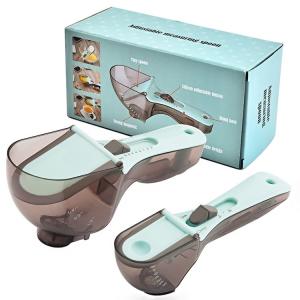 Best 2pcs Plastic Adjustable Measuring Spoon Set Kitchen Baking Tools wholesale