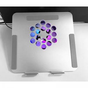 China 12025mm LED RGB Fan Aluminum Alloy Laptop Cooler Stand 12 Inch on sale