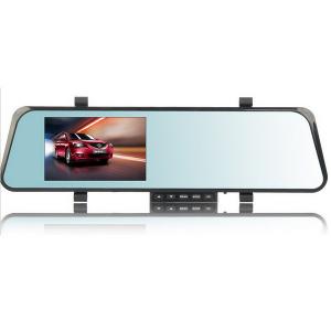 China 4.3 inch Rearview Mirror Car DVR Camera Recorder with Dual Camera and GPS on sale