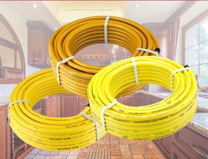 China PVC Plastic Coated Copper Gas Pipe , SS304  yellow plastic pipe on sale