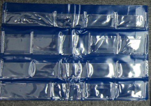 Industrial Use Type PVC plastic tool cover bag . Blue and clear PVC.Size is 41*48cm and 56*48cm