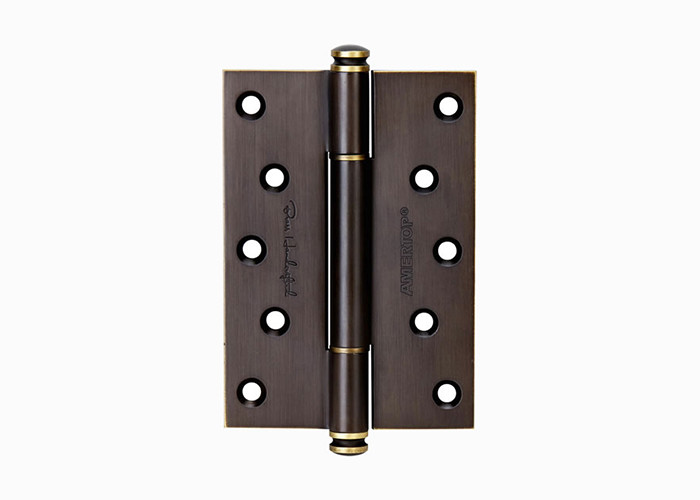 China Heavy Duty Satin Brass Door Hinges Solid Brass Ball Bearing Hinges 89mm 127mm on sale