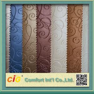 China Classical Color Embossed Pvc Automobile Upholstery Leather Fabric 0.6 - 1.2mm Thick on sale