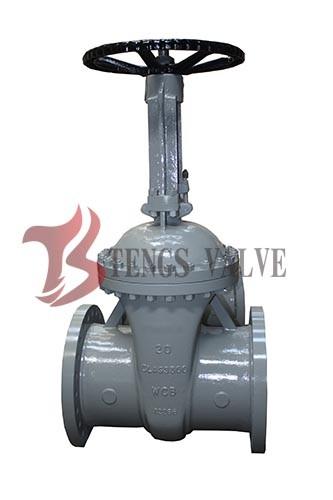 Cheap Flexible Wedge Cast Steel Gate Valve , Industrial Gate Valve Flanged /  BW End for sale