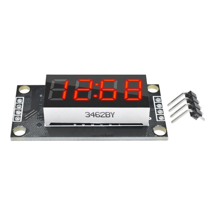 China 4 Digit LED 0.36 Red LED Display Tube Decimal 7 Segments TM1637 Clock Double Dots Module 0.36 Inch For Arduino on sale