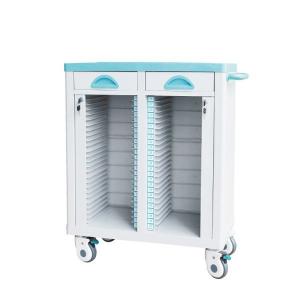 Best Hospital Furniture Medical ABS File Trolley On Wheels Druable For Treatment wholesale