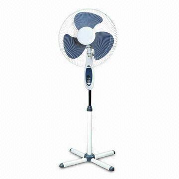 China Blue 16-inch Stand Fan with 1.8m Power Cord and 2/3 Round or Flat Pin Plugs on sale