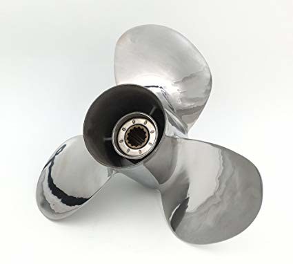 Light Weight Stainless Steel Propeller , Replacement Boat Propellers For Outboard Motor
