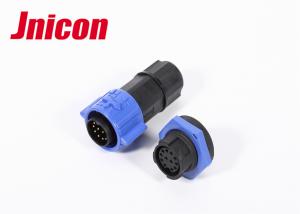 China M19 Push Locking IP67 Waterproof Connector , Male Female 12 Pin Circular Connector on sale