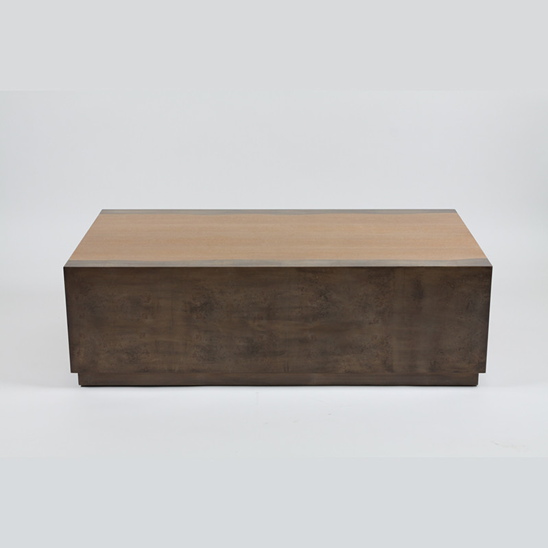 Best Clean Lines Square Solid Wood Coffee Table For Living Room Furniture wholesale