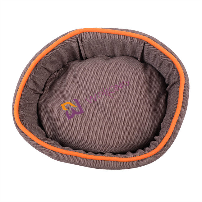 China Round Flax Donut Fully Washable Dog Bed Self Warming BSCI dog comfort bed on sale