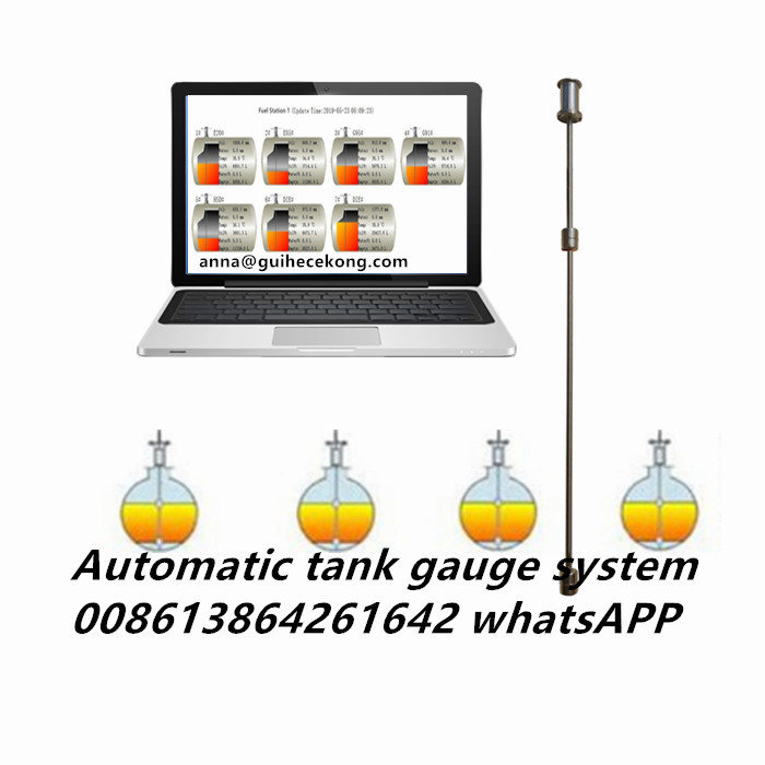 Magnetostrictive liquid level sensor meter Wire rope stainlesss steel diesel fuel oil tank chemical level gauge tank