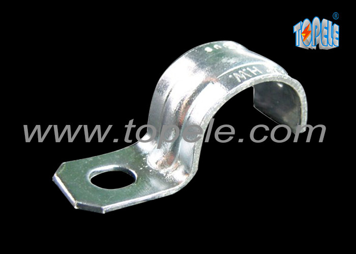 Best Zinc Plated Steel IMC Conduit Fittings Pipe Clamp One Hole Strap wholesale