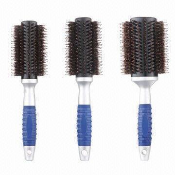 China Satin/Silk/Wooden Round Bristle Hair Brushes on sale
