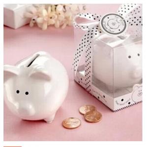 China New promotion gift creative product lovely piggy bank money box wedding gift on sale