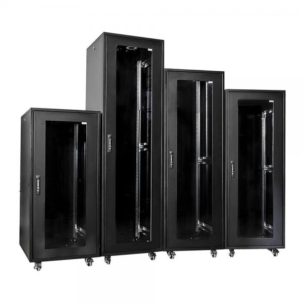 45U Smart Network Server Cabinet Passive Ventilation Server Enclosure With Doors