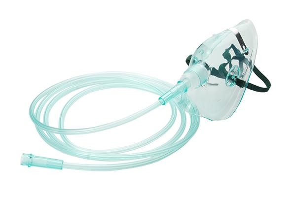 Medical PVC Medium Concentration Oxygen Mask Disposable Comfortable S M L XL Size
