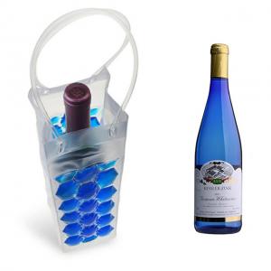 China pvc wine bottle cooler bag with gel inside on sale